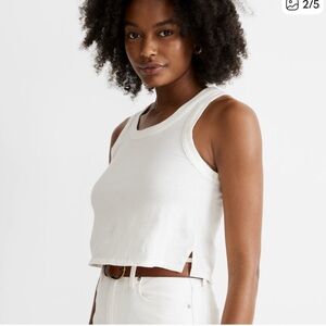 Madewell boxy crop top